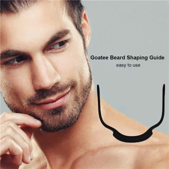 Beard Shaping Tool - Beard Shaping Template Barber Pencil Set (Black)